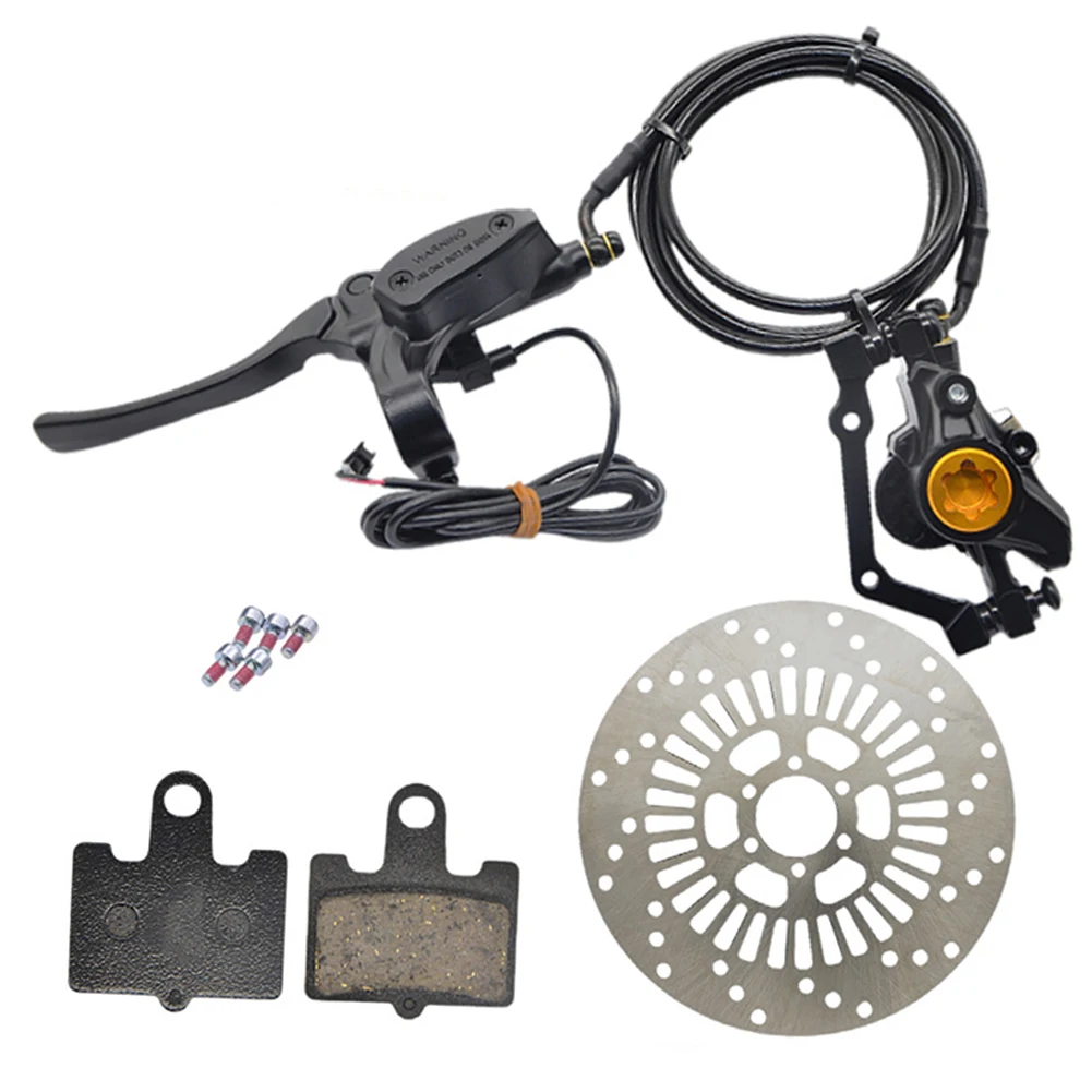 

For Cycling For Transportation Ebike Brake Dual Piston Brake System Bicycle Computer Disc Brake High Precision Disc
