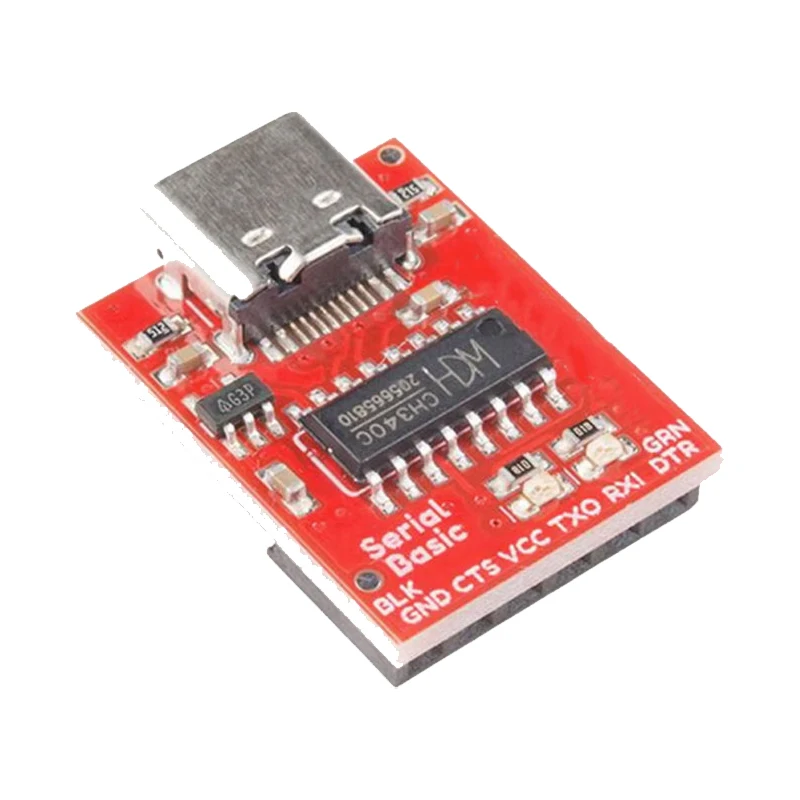 Type-C USB to TTL serial port CH340C module upgrade, microcontroller download, brush machine line, nine brush machines