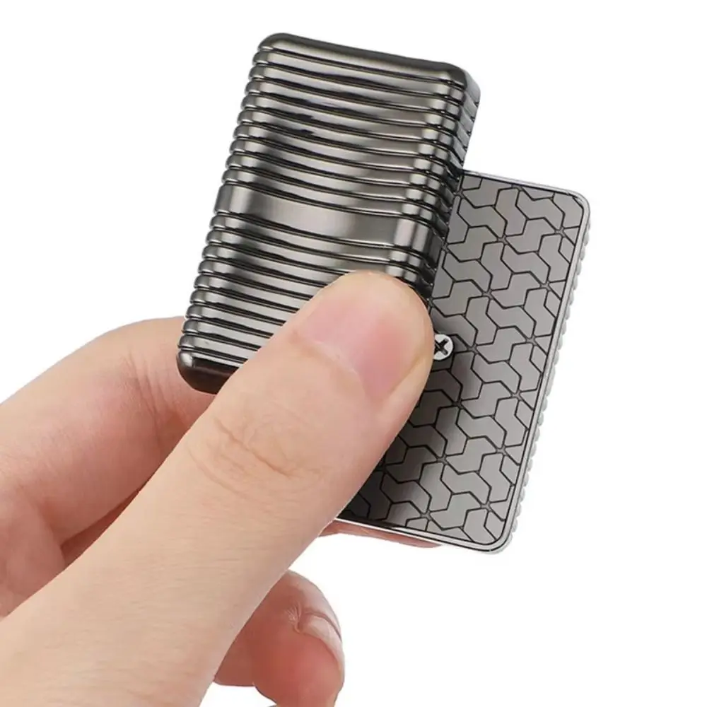 Creative Rotating Fidget Slider Pocket Game Push-Pull Magnetic Slider Soap Sensory Metal Finger Spinne Toy Kids Adult