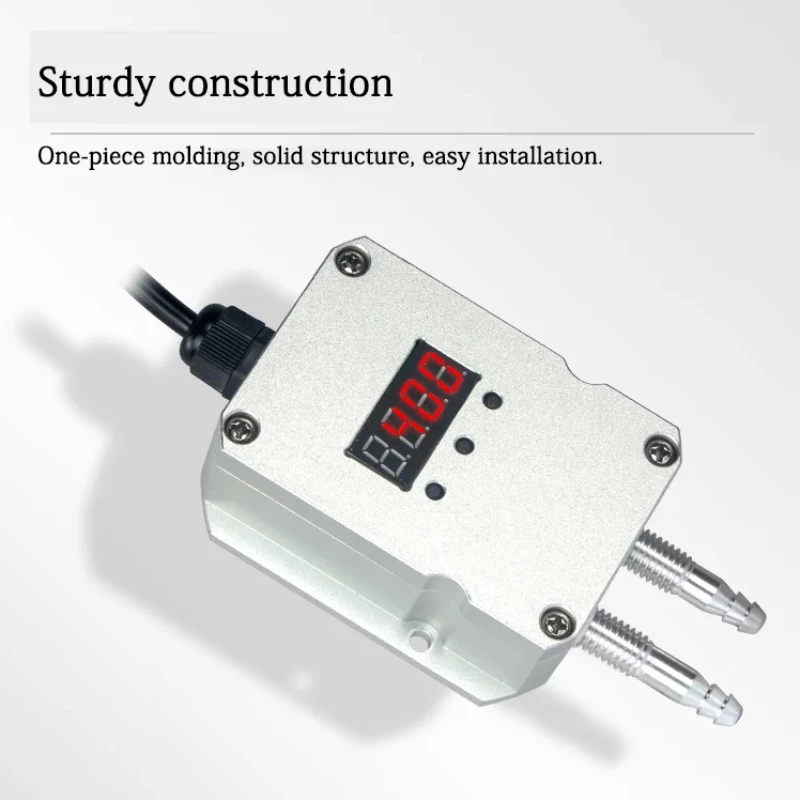 

-50Pa 100Pa 1Kpa 5Kpa Датчик перепада давления ветра DC24V Микропередатчик давления воздуха Светодиодный дисплей 500Pa