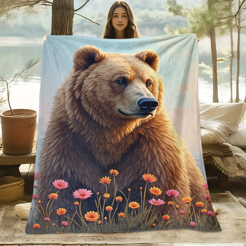 

Top pick1pc Christmas Dog Fleece Blanket HD Print 100% Polyester All-Season Cooling Breathable Family Friends Gift