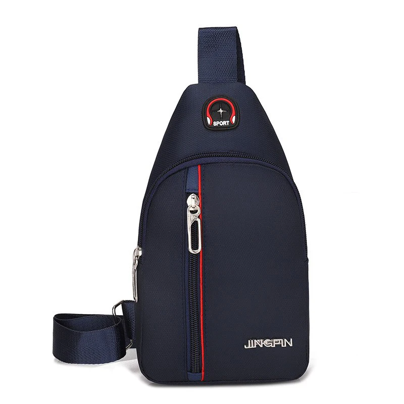 Saco crossbody de nylon impermeável, sacos de peito masculino, sacos de viagem pequena viagem curta, bolsas de cintura casual