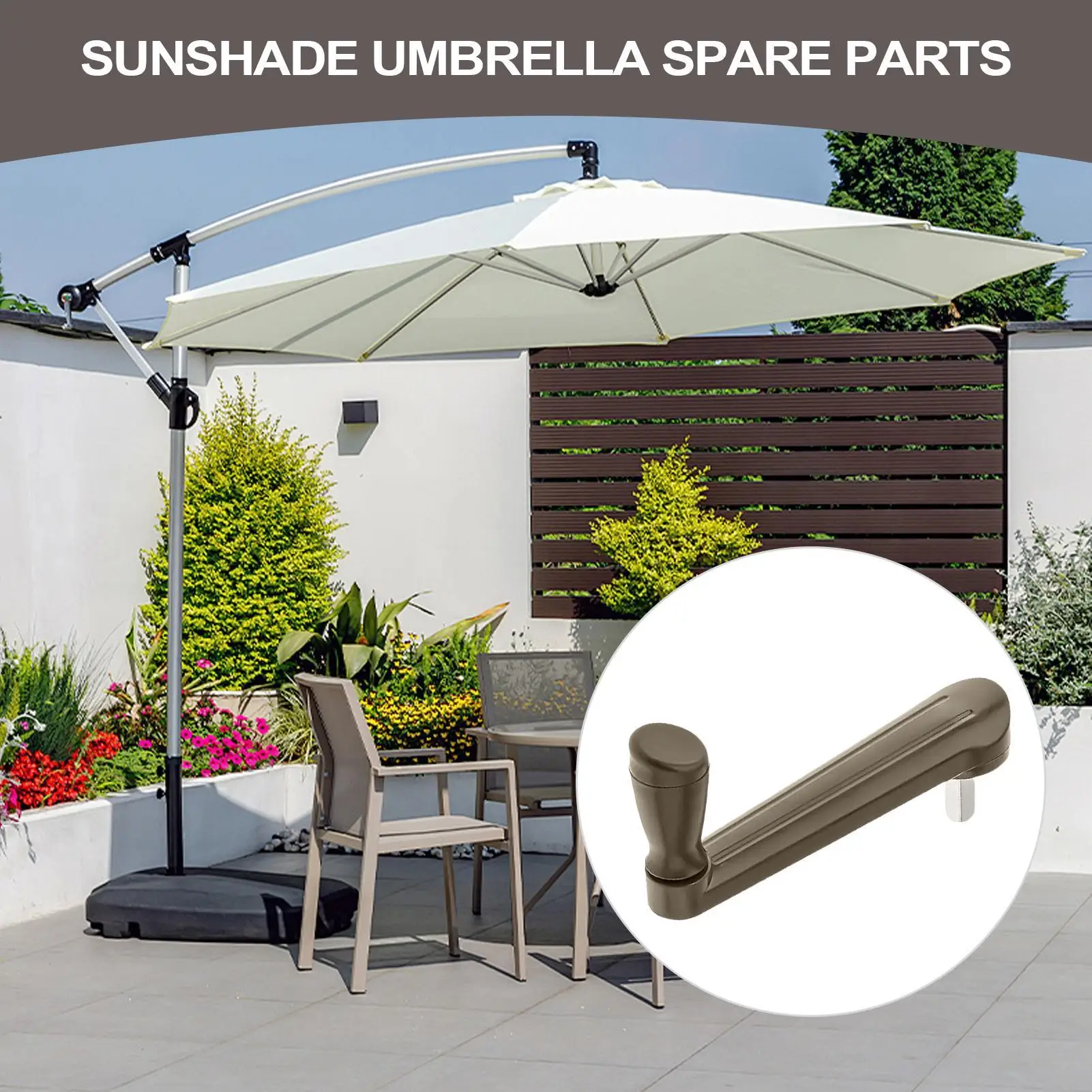 Umbrella Replacement Parts Table Canopy Crank Handle Adjustable Compact Canopy Replacing Crank Handle For Patio Yard