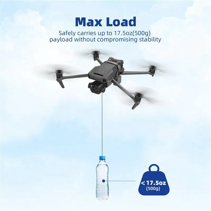 B44C 10X Airdrop System Thrower For DJI 3/ 3 Pro/ 3 Classic Delivery Advertising Fishing Bait Throwing Gifts
