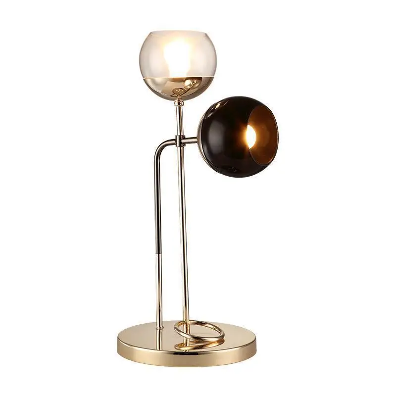 

Simple post-modern light luxury desk lamp designer bedroom bedside lamp high-end living room decorative glass creativity