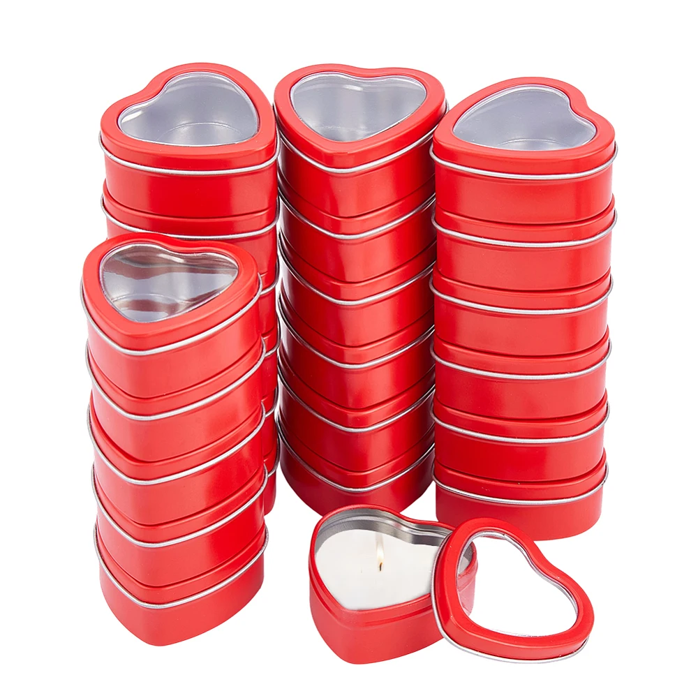 32pcs-2-oz-heart-shaped-metal-tins-with-clear-window-lids-heart-shaped-candle-jars-small-metal-tins-with-lids-for-candle-making