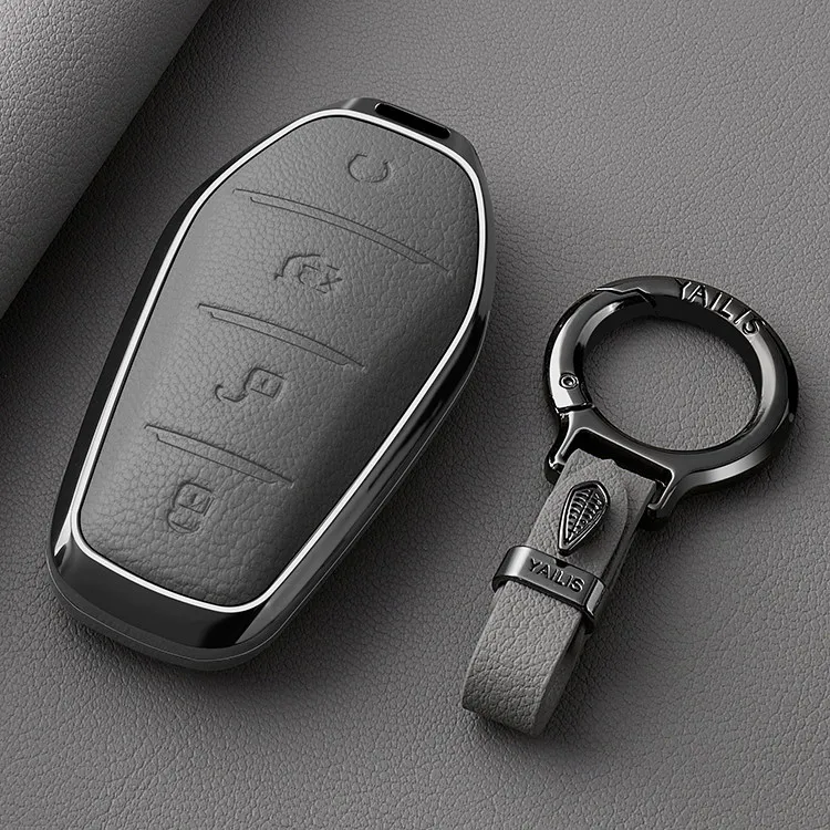 For BYD Sealion 6 Atto 2 KING Dolphin Mini Surf Seal U Han L 2026 Genuine Lambskin Key Case