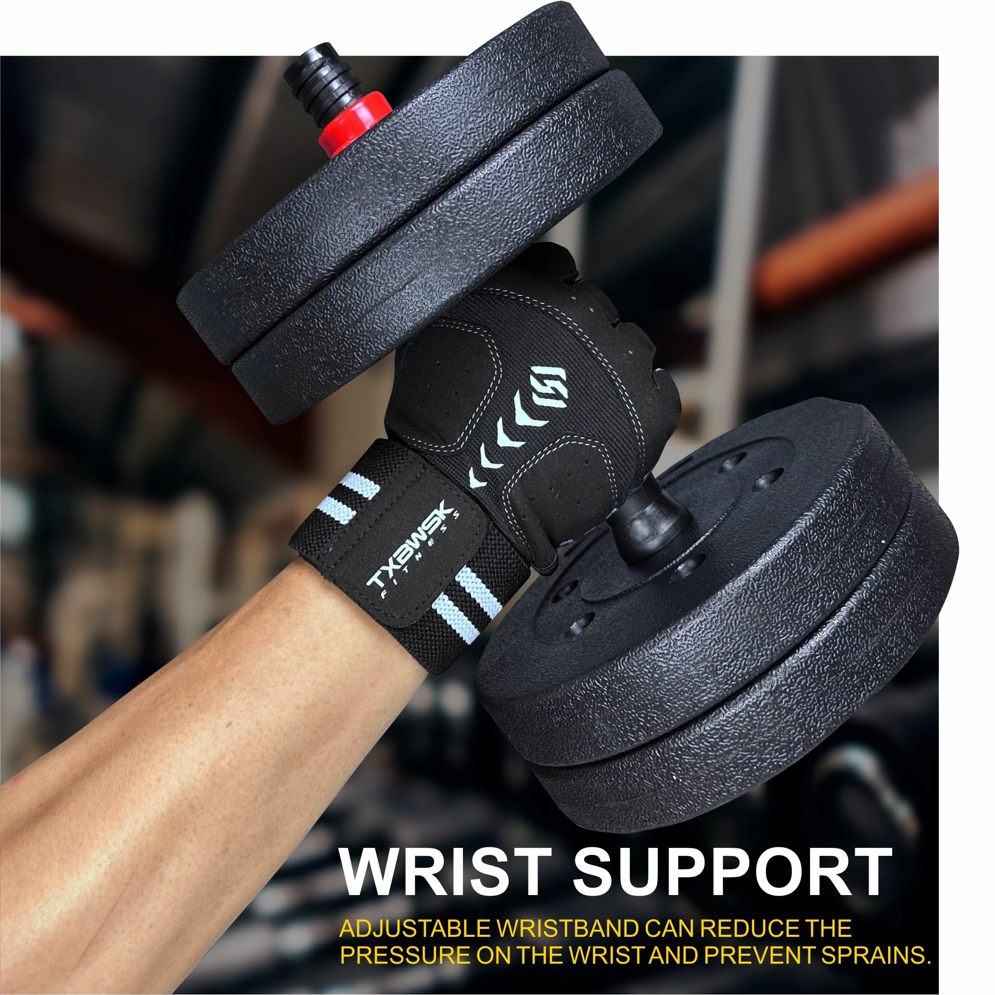 ハーフフィンガーボディービルジムグローブ重量挙げダンベルケトルベルトレーニングワークアウトフィットネスグローブ男性女性用