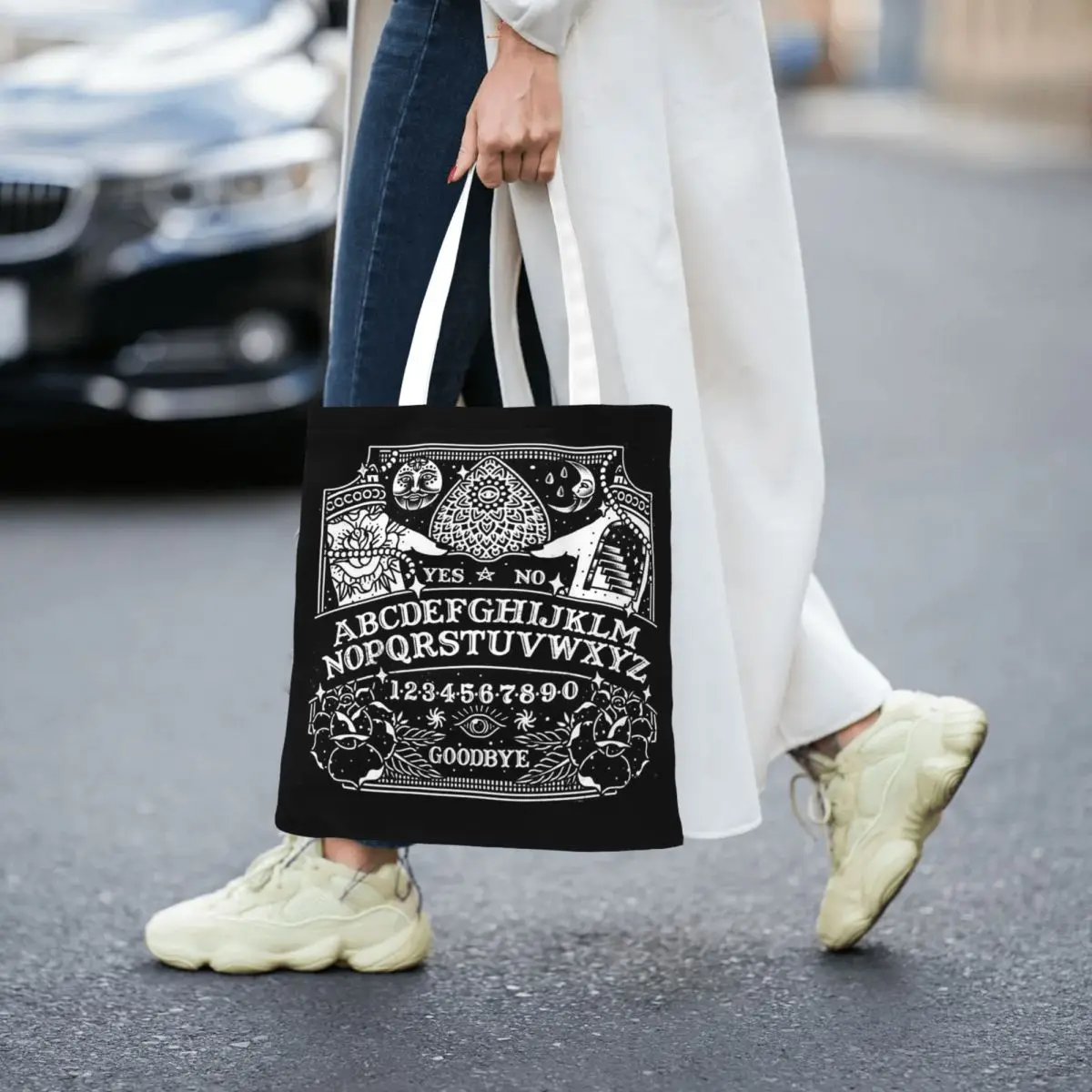 

Сумки для покупок Ouija, многоразовая холщовая большая сумка, женская сумка через плечо, дорожная сумка