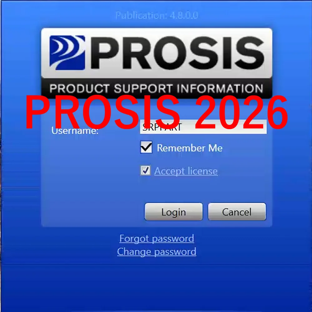 Catálogo de Piezas y Información de Servicio de Equipos de Construcción PROSIS 2026 [2026 R1] Compatible con Información de Productos
