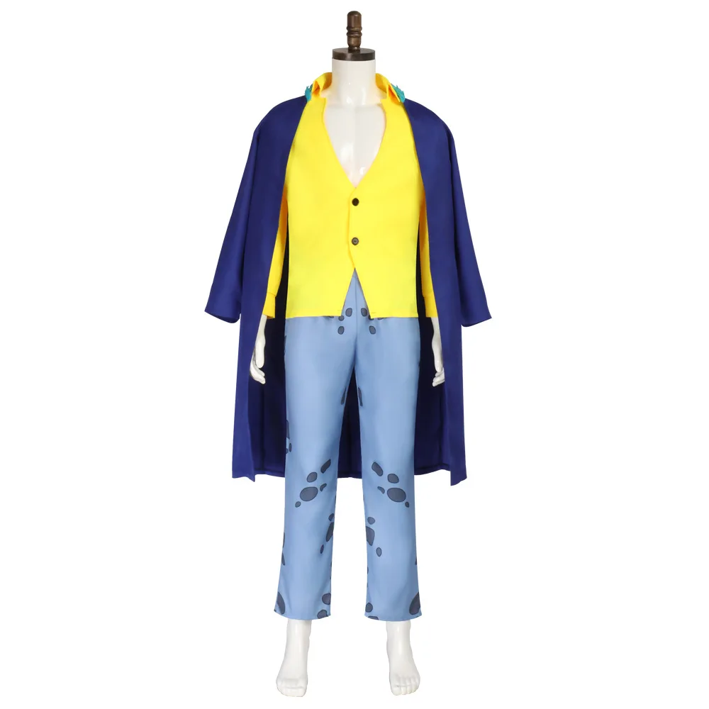 أزياء ترافالغار دي قانون المياه التأثيرية أزياء أنيمي القراصنة لعب الأدوار الموحدة لحفلات الهالوين للرجال