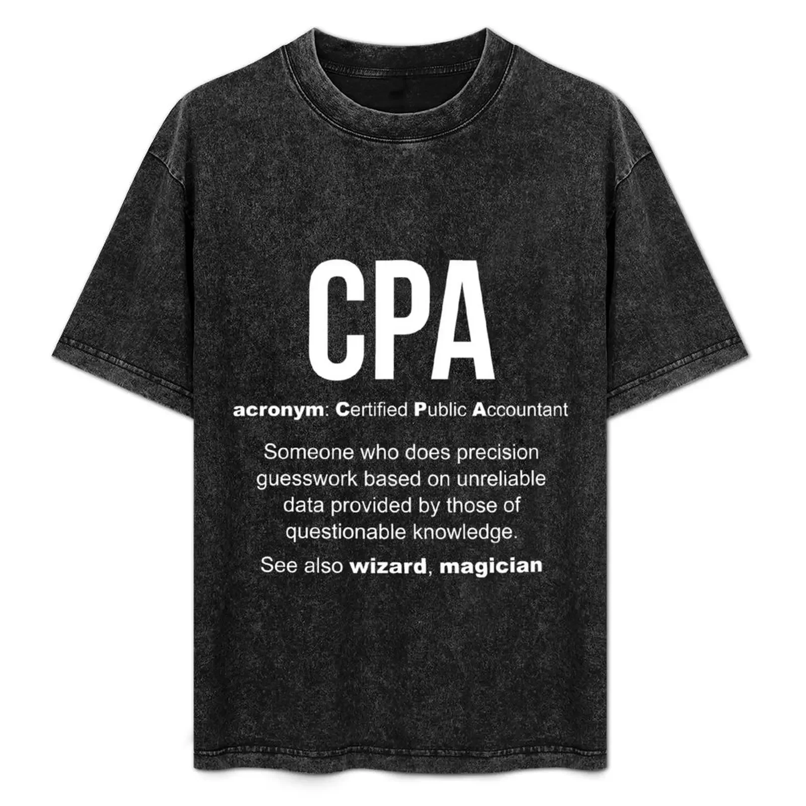 

CPA meaning Certified Public Accountant Gifts T-Shirt Lightweight Casual Summer T-Shirt