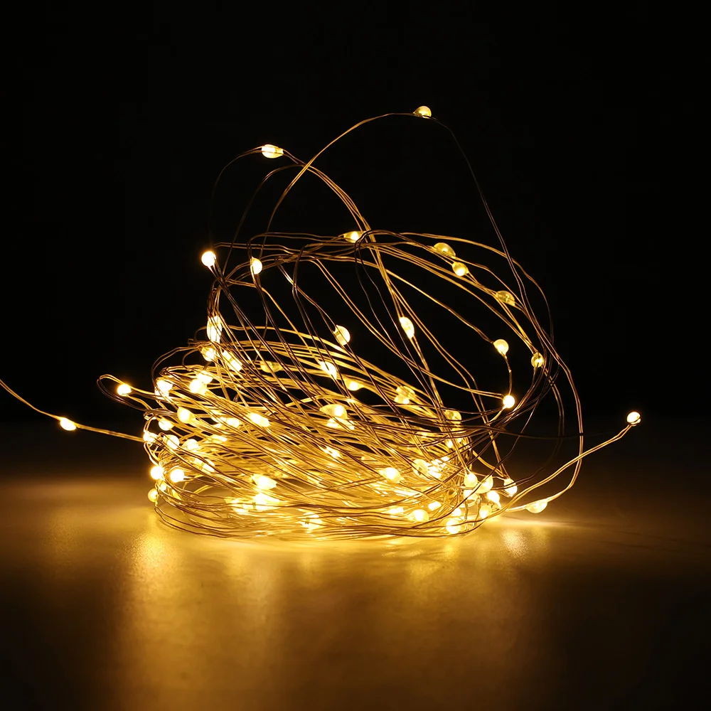 Led Garland Fairy Light String Light Battery Powered Flashing Light Christmas Wedding Party Festival Gift Box Decoration Lamps