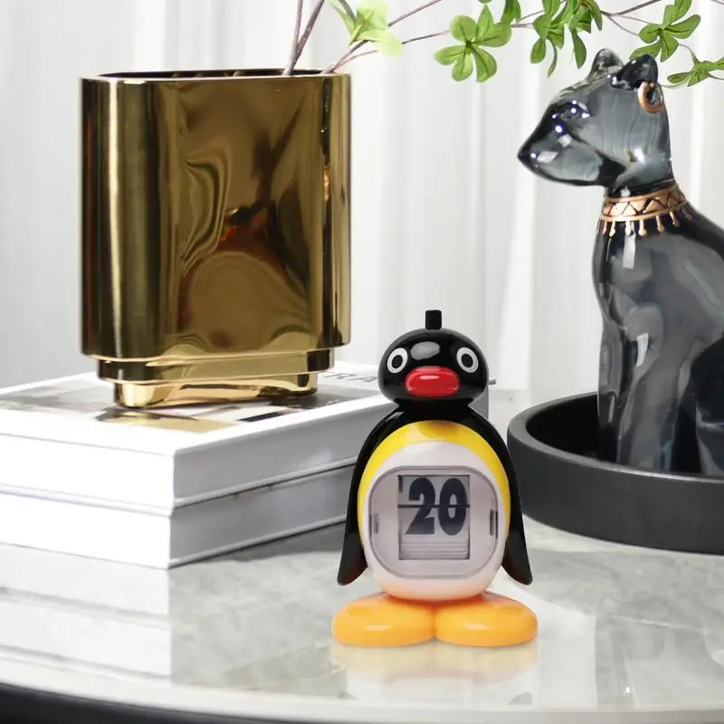 

Penguin Calendar Cute Desktop Dolls Bedroom Living Room Offices Home Decoration Accessories