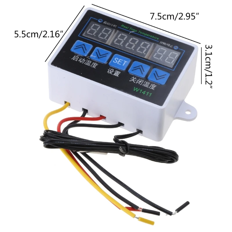 W88 12V/220V 10A Digitale LED Regolatore di Temperatura del Termostato Interruttore di Controllo del Sensore
