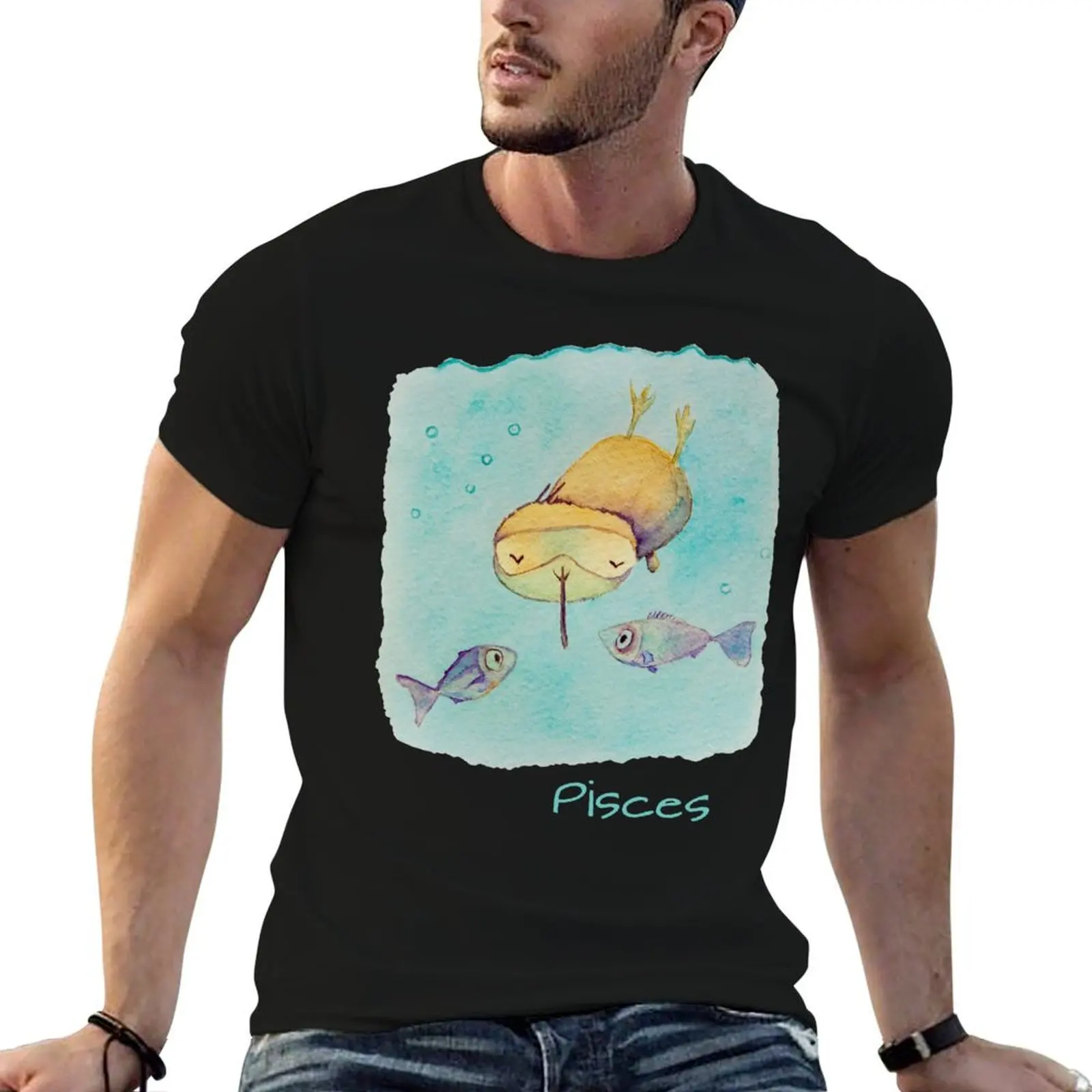 

Kwii - Pisces T-Shirt man t shirts cotton t shirts cotton 100% T-Shirt