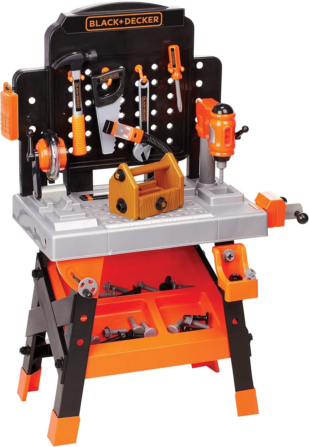 

Kids Workbench with 75 Realistic Toy Tools & Accessories - Build Your Own Tool Box Workshop