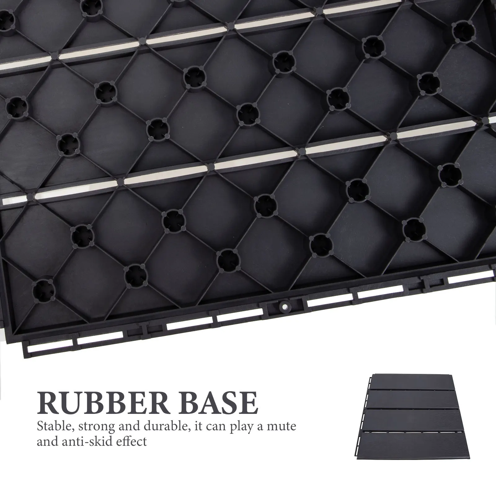 أرضية خارجية متشابكة من البلاستيك المقاوم للماء، أرضيات خشبية بلاستيكية ثابتة غير قابلة للتوسيع لشرفة الحديقة في الفناء الخلفي