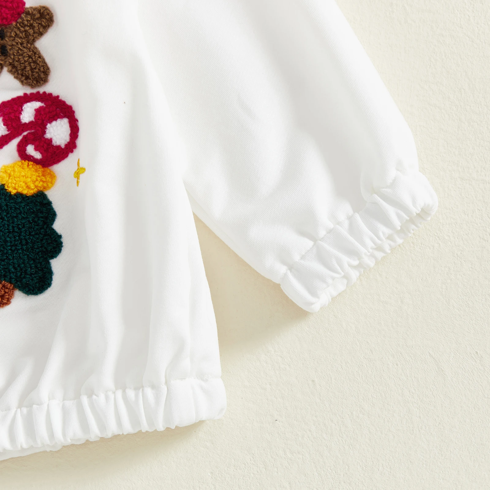 2026 السنة الجديدة طفل رضيع عيد الميلاد تي شيرت موضة الطفل عيد الميلاد الشتاء المطرزة نصف زمم الوقوف طوق كم طويل بلايز #6