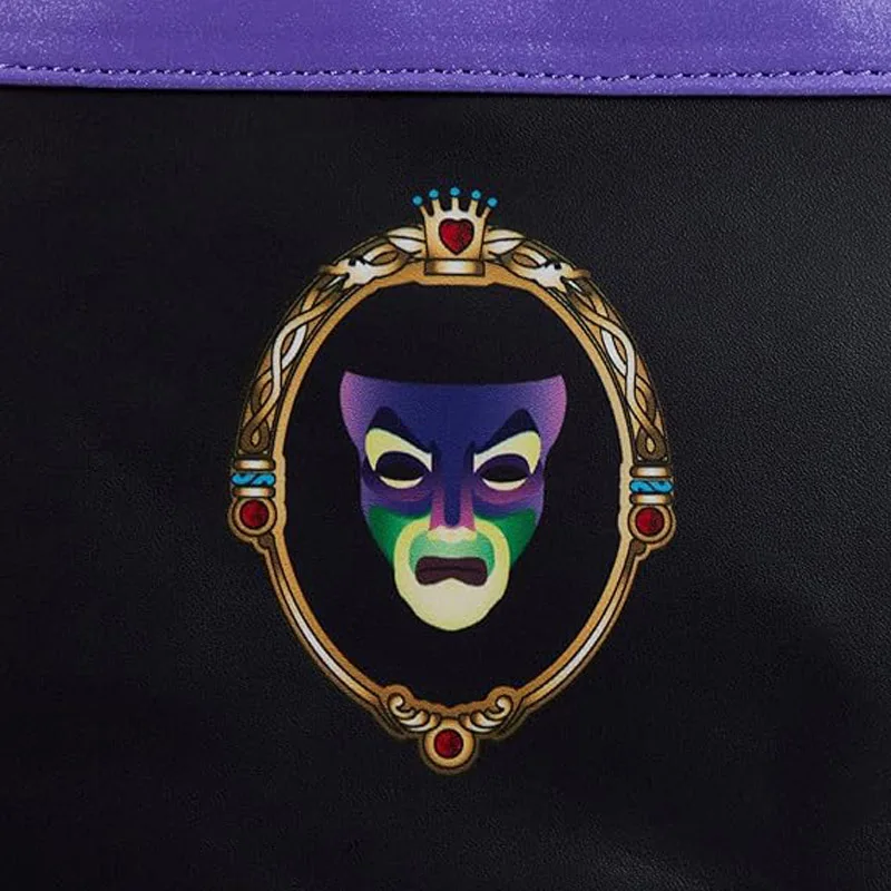 Disney Villains Evil Queen Apple Bolso de hombro con doble correa para mujer Mochila de película Blancanieves