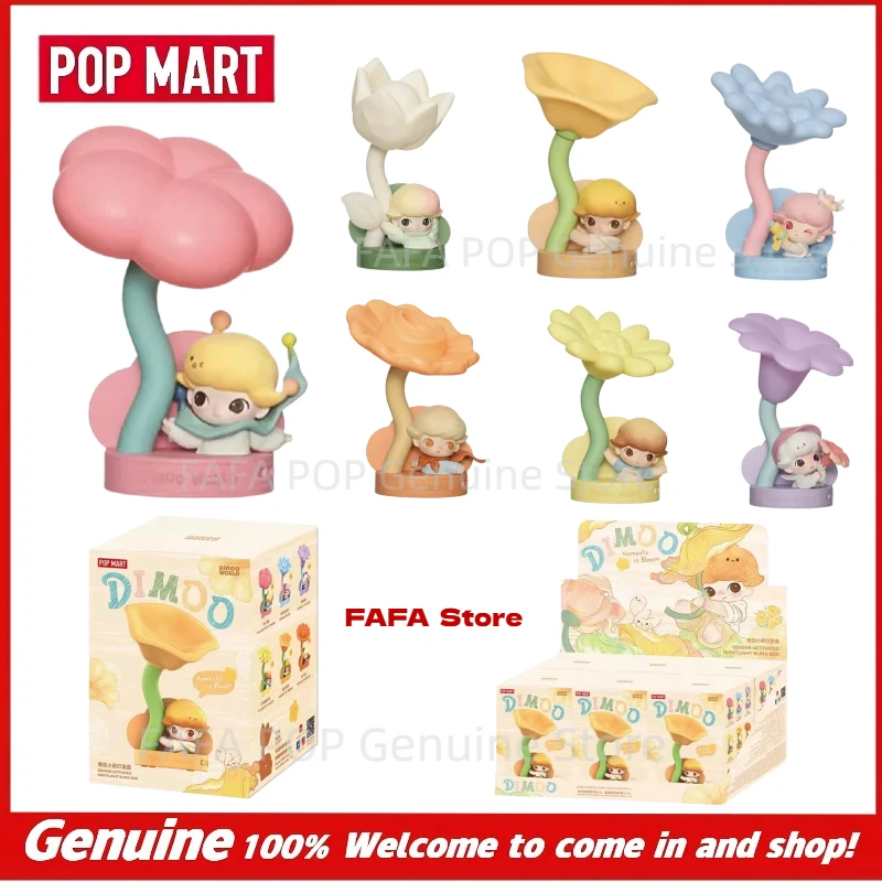 

New Genuine POP MART DIMOO Instantaneous Encounter Series: Flower-Shaped Sensory Nightlight Blind Box Gift Cute Decorative Items