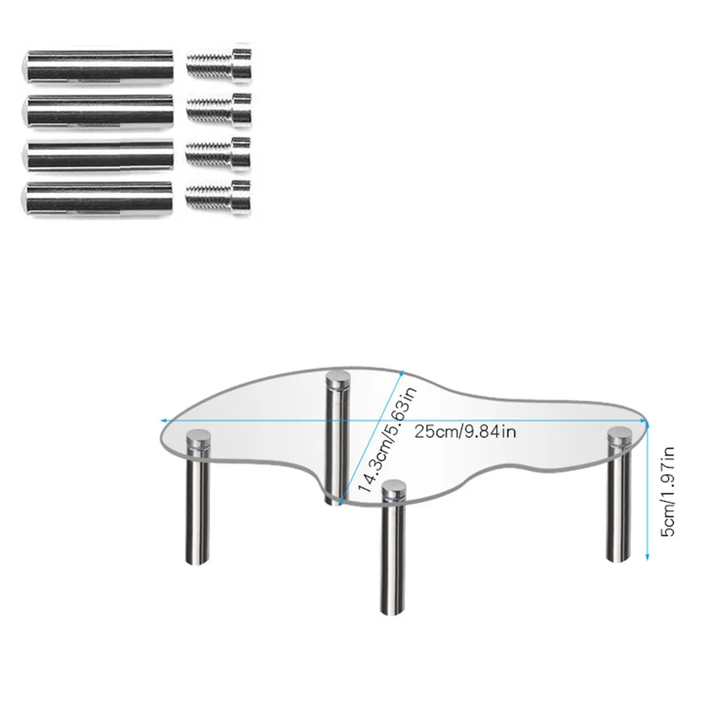 

For Antique Cabinets Acrylic Display Riser Acrylic Riser Shelf High-Quality Acrylic Multi-purpose Use Versatile Application