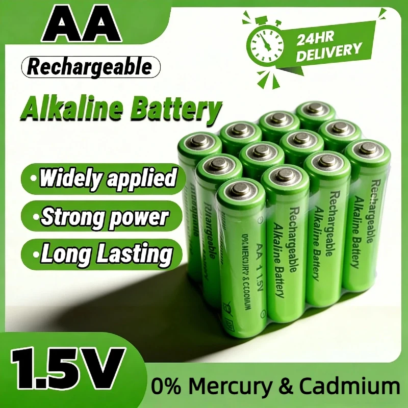 

High Capacity 1.5V AA 3000mAh Rechargeable Battery Long Lasting for Toys Cameras Remotes Flashlights Mice