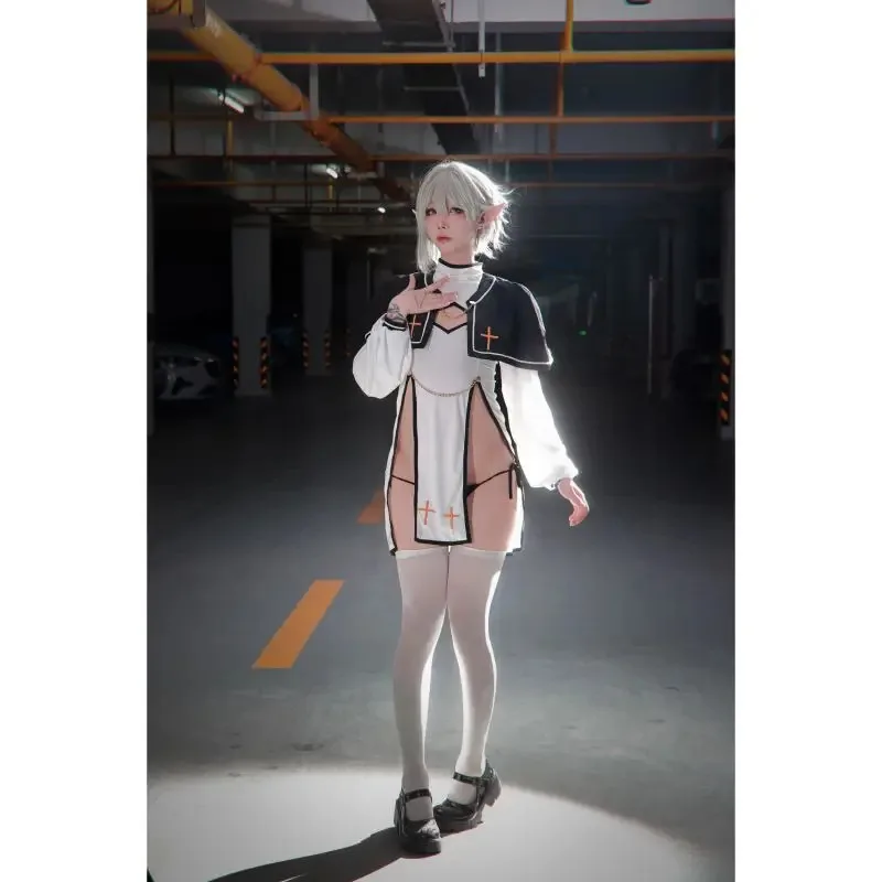 2025 Original Design Purgatory Priest Costume Nun Cosplay Dress Sexy Costumes For Women Girls Halloween Christmas Party yi;4