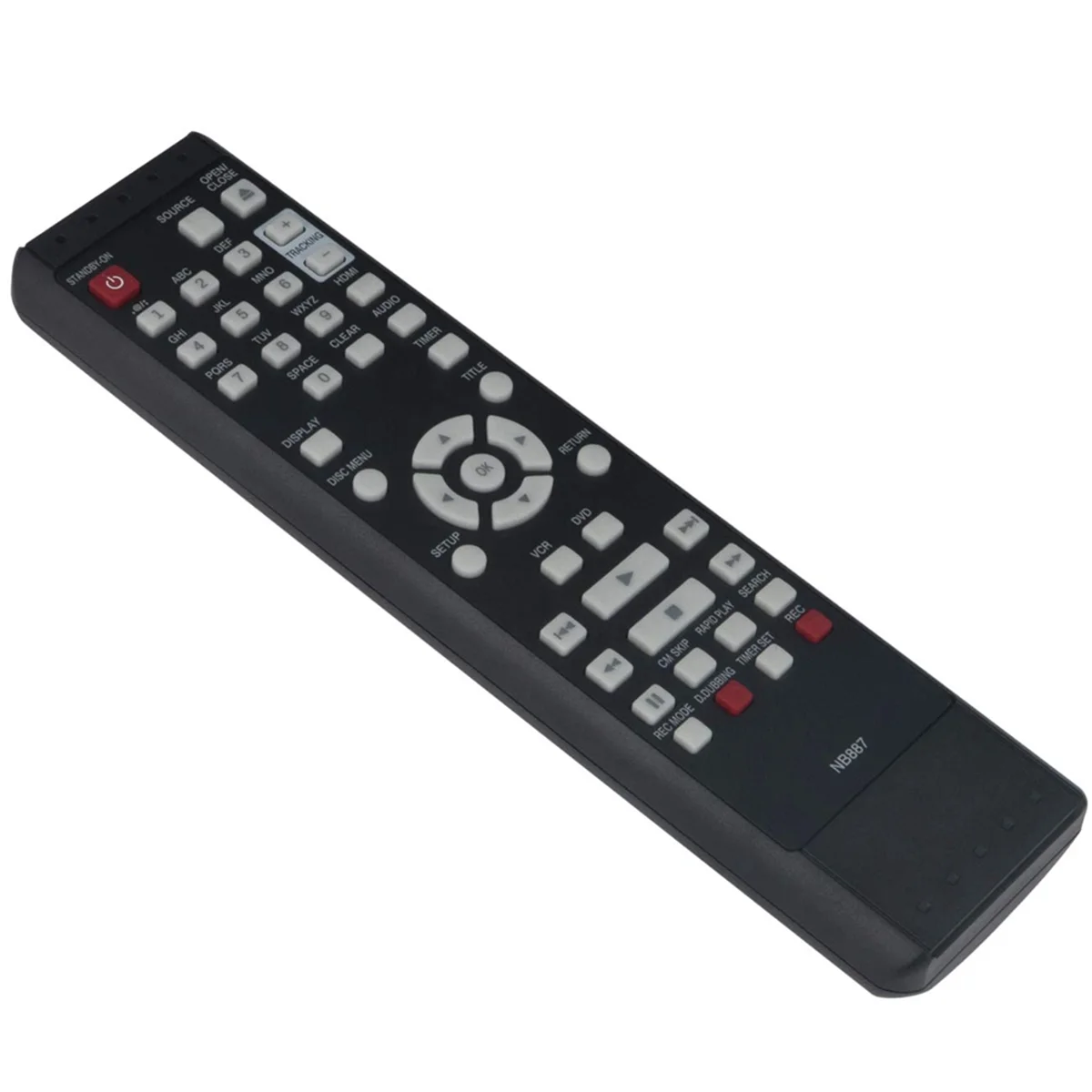 NB887UD NB887 Remote Control Replacement for Magnavox DVD VCR Combo Player ZV427MG9A RZV427MG9 ZV427MG9 RZV427MG9A&L47R