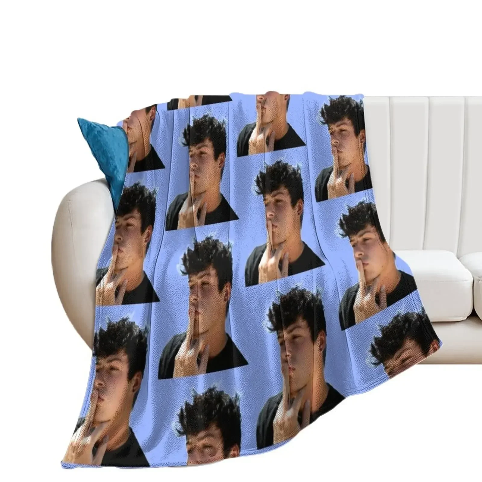 Blake Gray Throw Blanket Decoratives cosplay anime Blankets