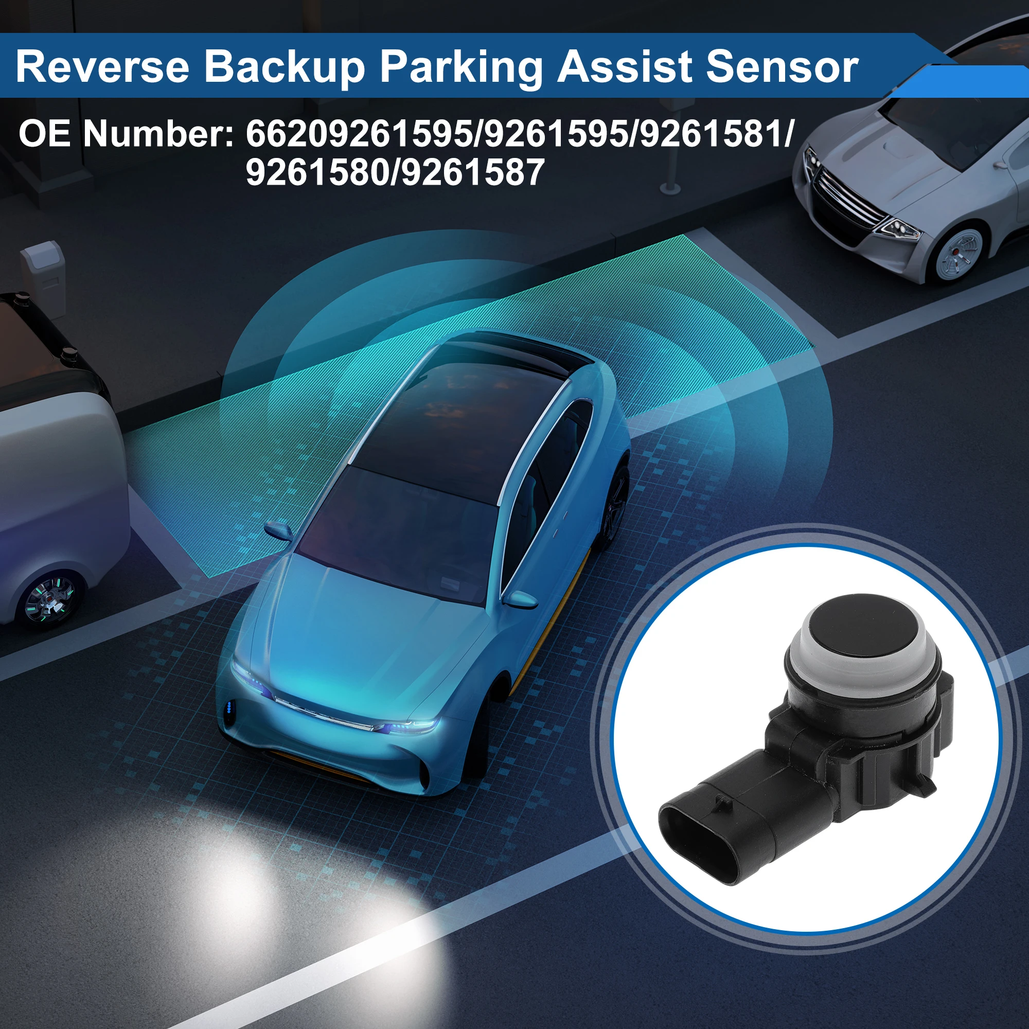 UXCELL No.66209261595 Reverse Backup Parking Sensor for BMW 228i 2014-2016 Black 1 Pc