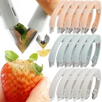 Pineapple Eye Peeler Stainless Steel Cutter Practical Seed Remover Clip Home Kitchen Strawberry Tomato Fruits Pedicle Remover