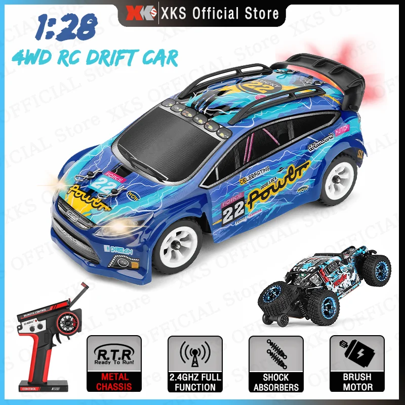 

Wltoys 284010 284161 1/28 Mini RC Car 2.4G Remote Control 4WD LED Light Racing Drift K989 K969 Upgrade Toy Car Gift for Children