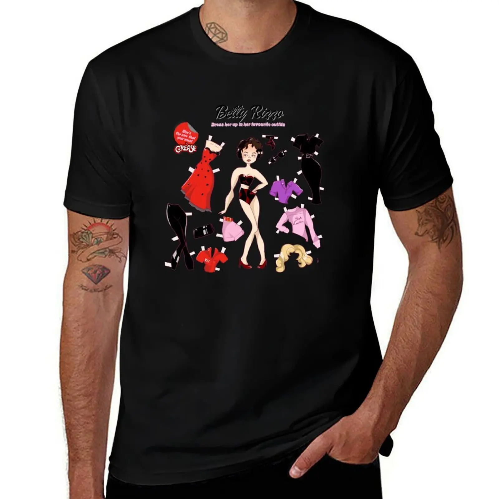 

Rizzo Paper Doll [GREASE] T-Shirt aesthetic clothes luxury designer new edition sublime Men's clothing