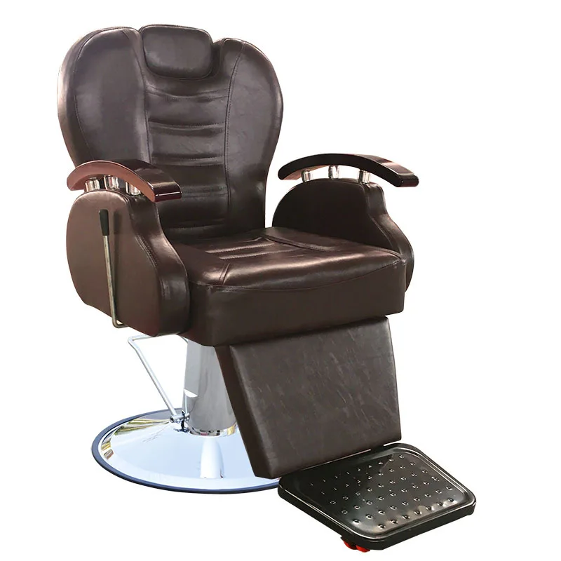 Heavy Duty Hydraulic Vintage White Salon Barber Chairs Wholesale Modern Hair Salon Equipment Furniture Recliner Chair  for Sale