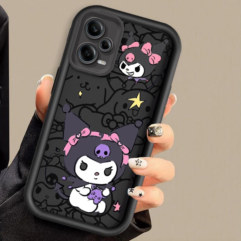 K-Kuromis Cute Cartoon Anime Eye Ladder For Xiaomi Redmi Note 13 12 12C 11 11S 10 10C 10A 9C 9A Pro 5G Cover Phone Case