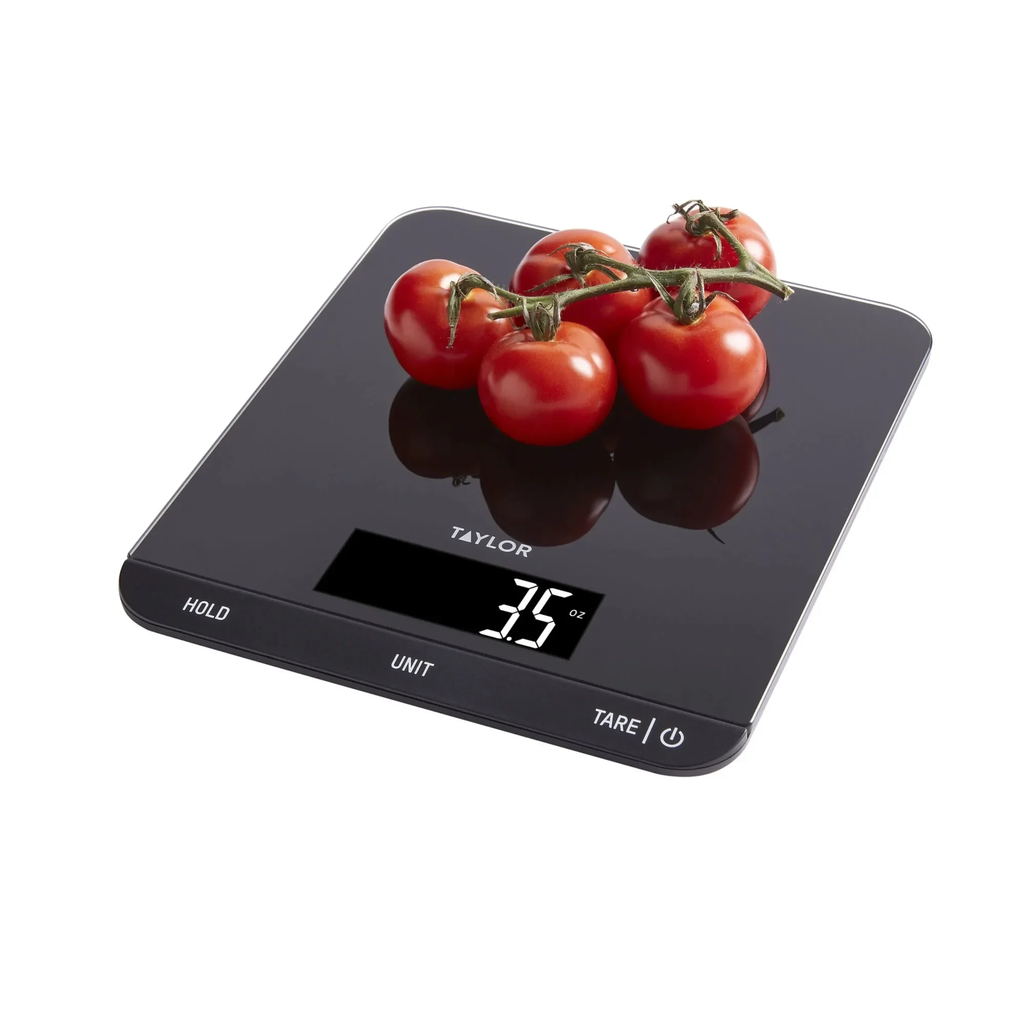33LB Kitchen Digital Scale Black with Glass Platform, Precision Weighing for Baking, Cooking & Large Meals