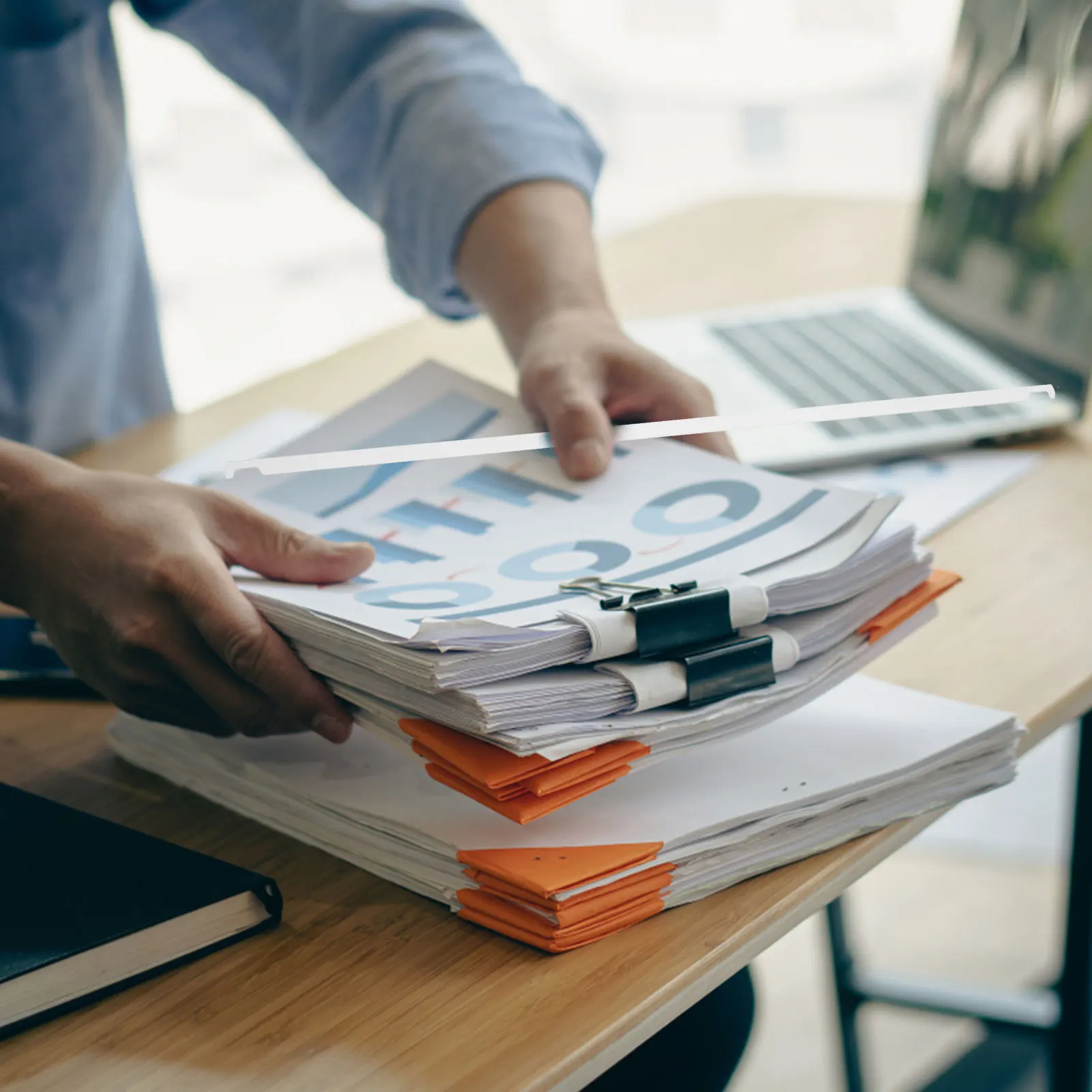 

25Pcs Hanging File Bars Proper Size Metal Cabinet Bars for Thickened Drawer File Organizer Bills Receipts Storage Office