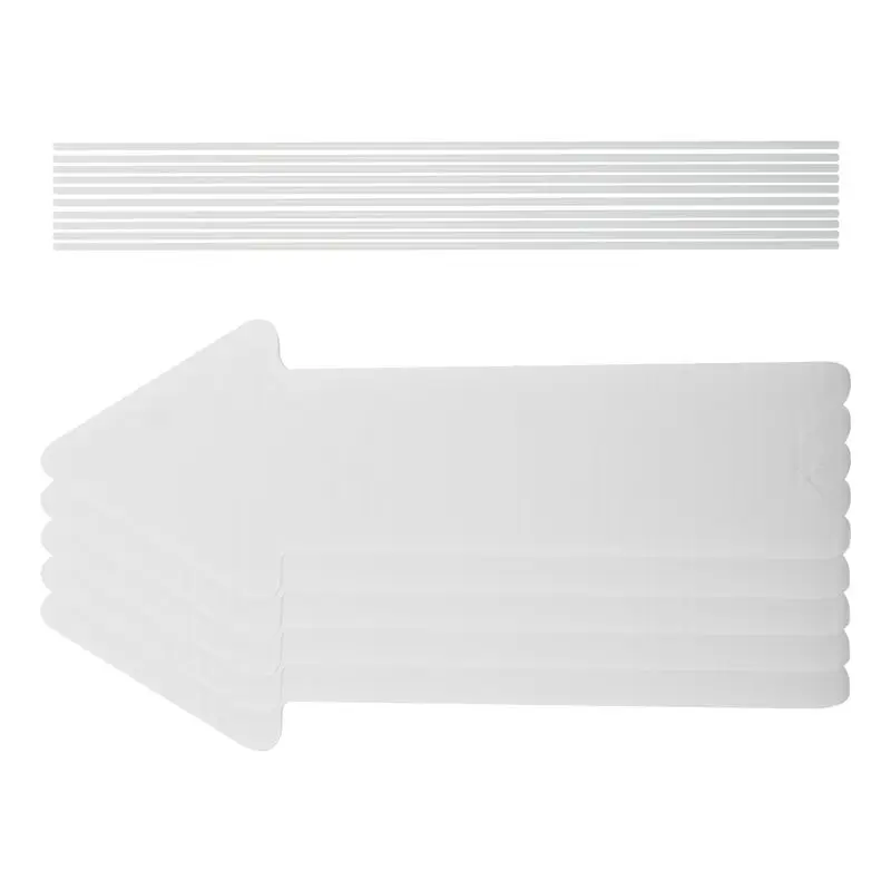 Y42A-Blank Arrow Yard Signs With Stakes, 5 Pack 17 X 6 Inches White Blank Wedding Directional Yard Signs, Arrow Yard Signs