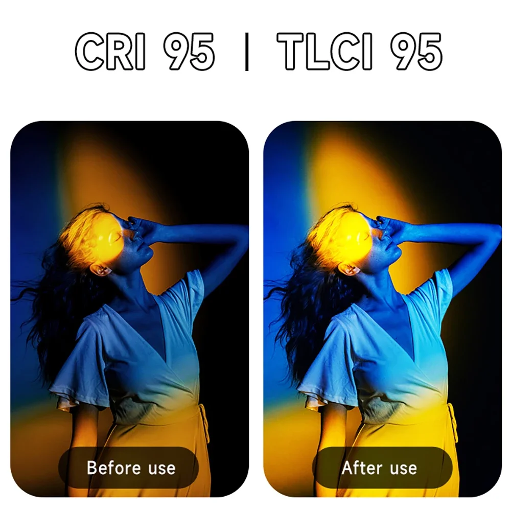 Handheld RGB Colorful Stick Light 30CM Handheld LED Light Wand CRI 95+ 2500K-9000K Photography Studio Lamp