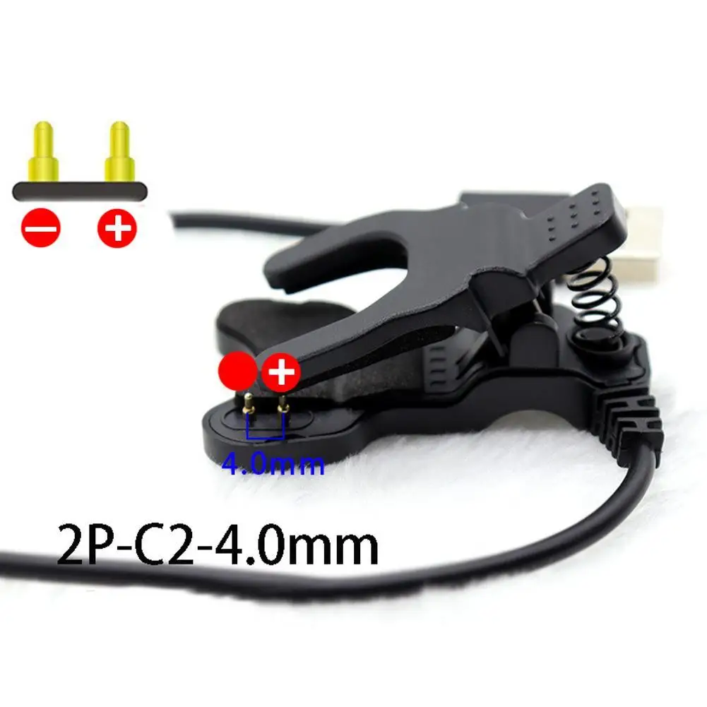 For TW64 Smart Watch USB Charger 2 pins Smart Band Cable Adapter Smart Bracelet Charging Smart Watch Cable Charger Clip