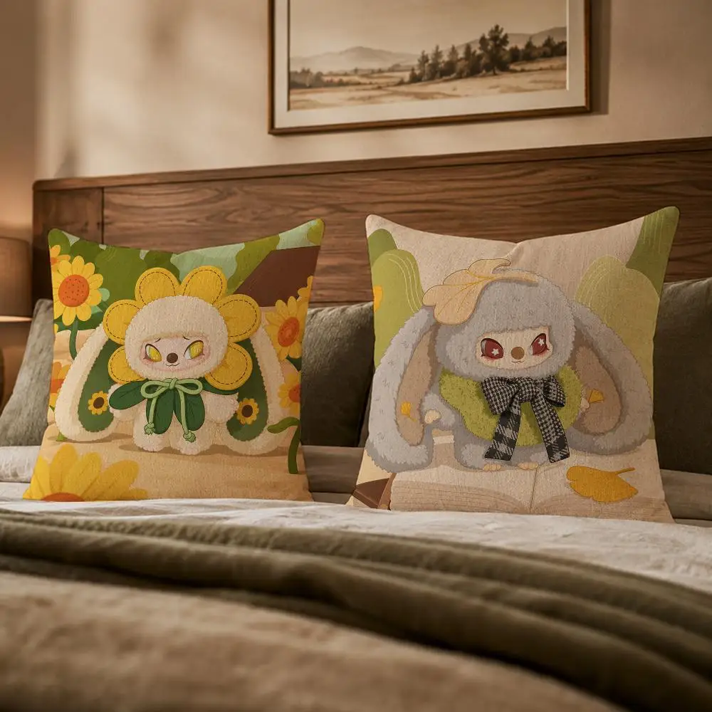 Popular Character H-HERESiinonoS Cushion Cover Ultra Soft Throw Pillow Cover Skin Friendly for Sofa Bed Home Decor Gift