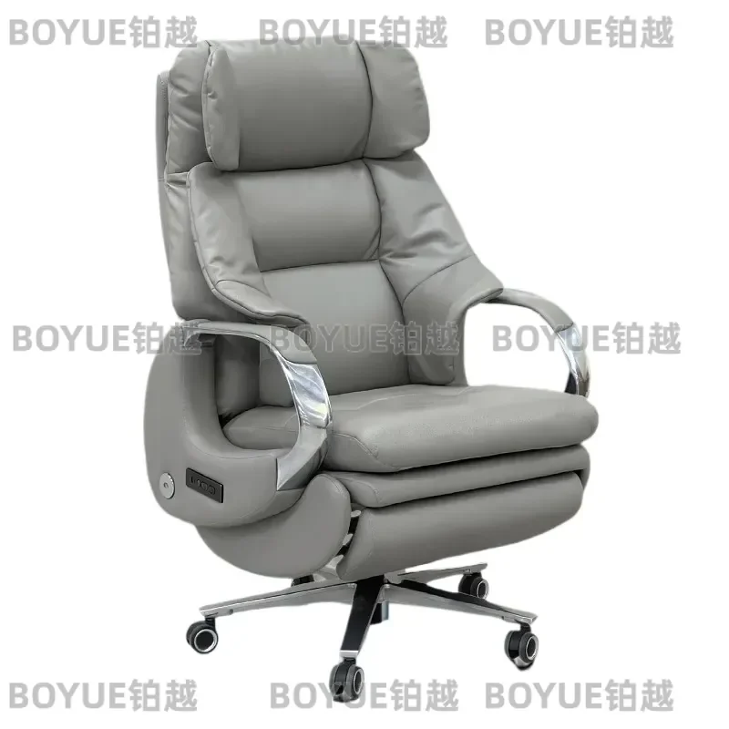 Electric Reclining Office Chair with Massage Heating Ventilation Ergonomic Executive Seat for Home Workstation Comfortable