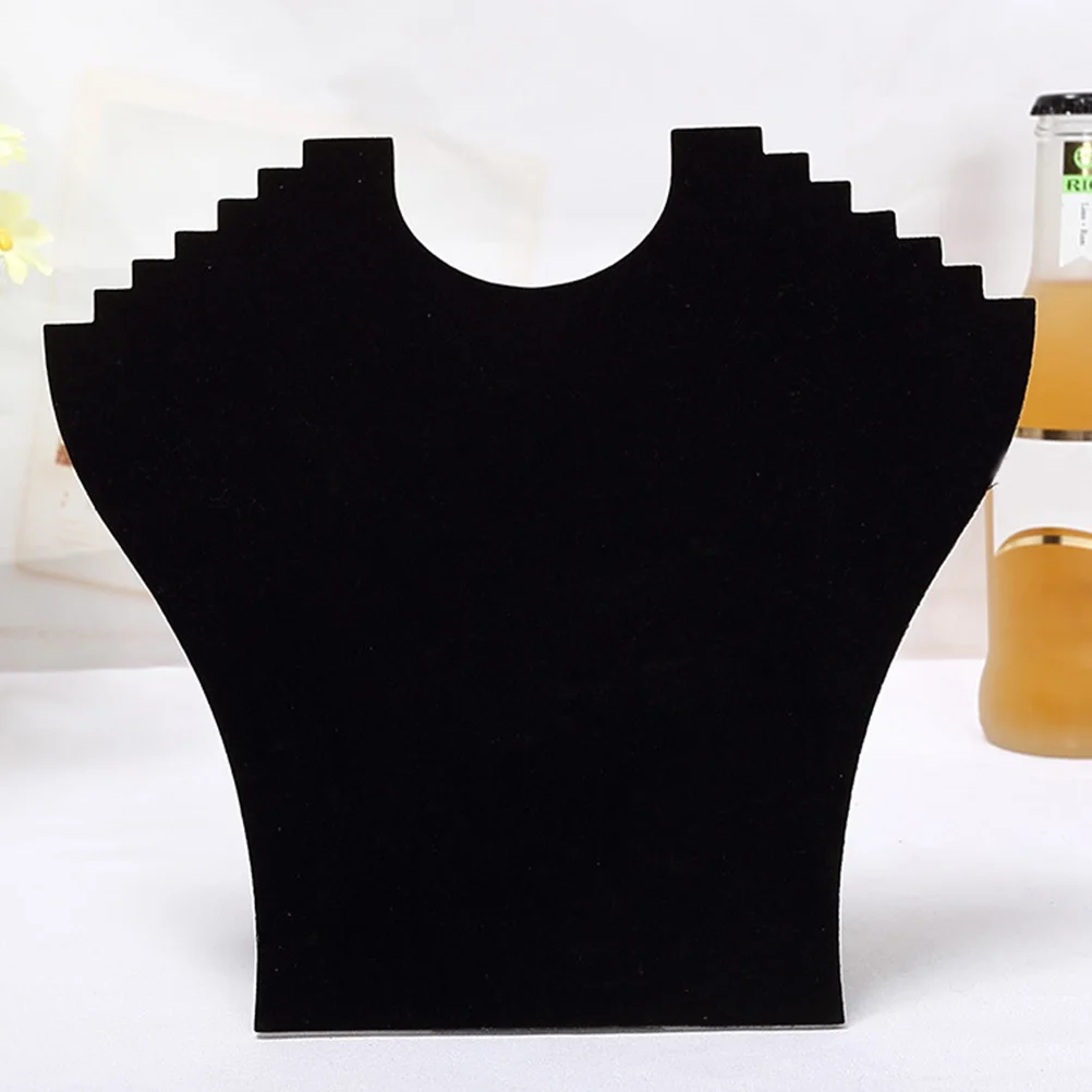

Necklace Display Board Jewelry ganizer Pendant Shelf Storage Holder Black Fabric Soft Touch Anti Scratch Durability