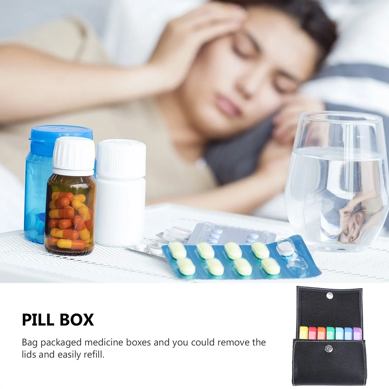 

Портативный держатель для хранения лекарств с 28 сетками, дорожная сумка-органайзер для таблеток, легкие 7-дневные отделения в комплекте