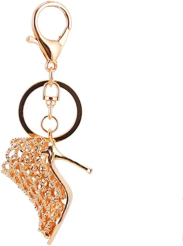 Un Par de Lindos y Exquisitos Llaveros de Tacón Alto para Coche, Anillo de Llavero, Hebilla para Bolsa de Regalo, para Novias, Novios, Amantes, Colegas