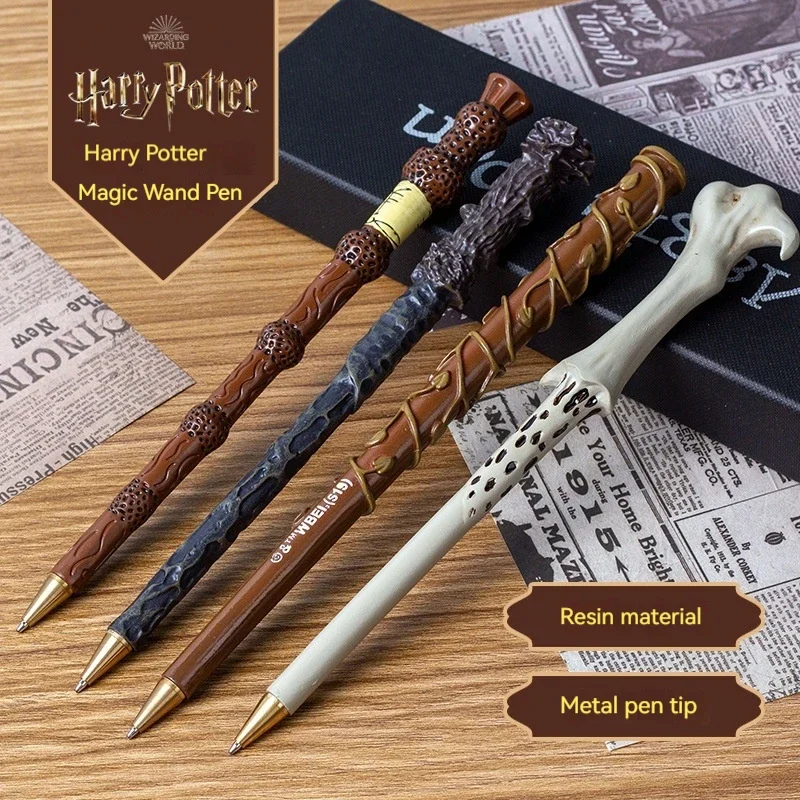 

New Popular Harry Potter Magic Pen Resin Wand Pen Student Creative Learning Stationery Boys And Girls Gift Box Birthday Gift