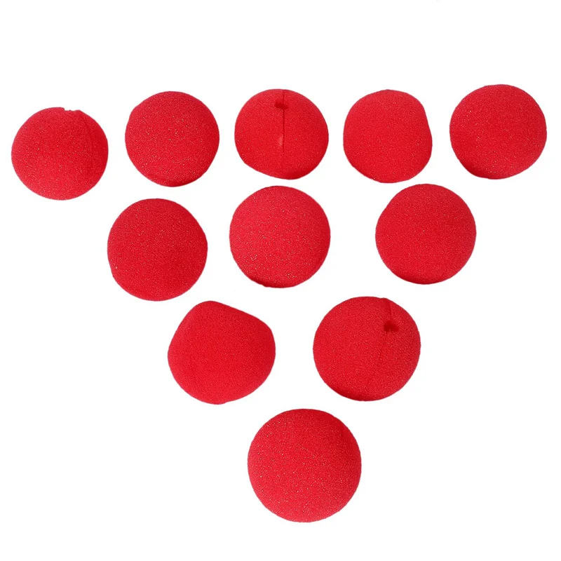 

CEA 50Pcs Adorable Red Ball Sponge Clown Nose For Party Wedding Decoration Christmas Halloween Costume Magic Dress