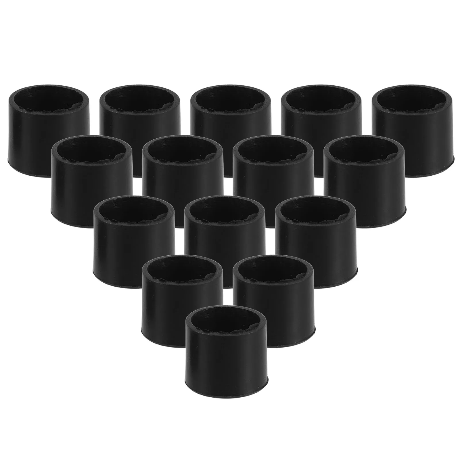 

30Pcs Rubber End Caps Round Pipe Covers Easy Installation Antislip Shockproof for Closets Tables End Caps Pipe Cap