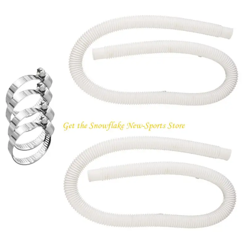 E56D Heavy Duty Pool Hose Reliability Weather Resistant Plastic Swimming Pool Hose